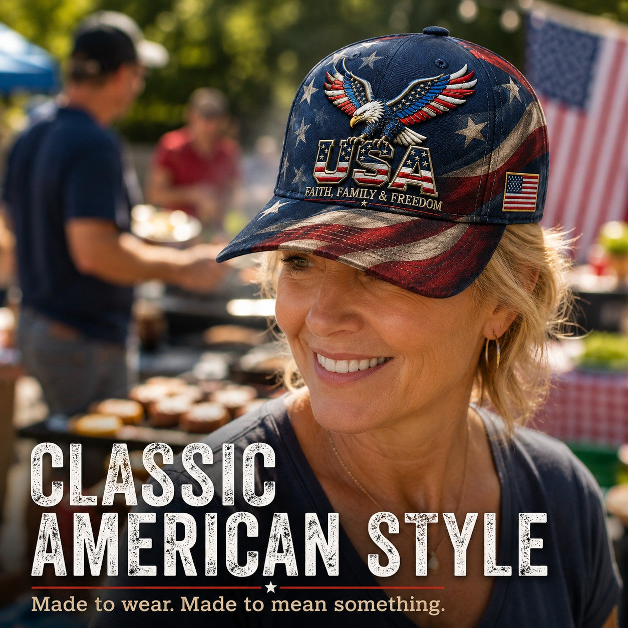 Last Day 70% OFF - USA Faith, Family & Freedom Cap