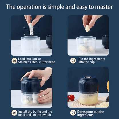 📢📢49% OFF !!!🥗⚡️Mini Electric Food Chopper -Fast 4-Blade Kitchen Grinder