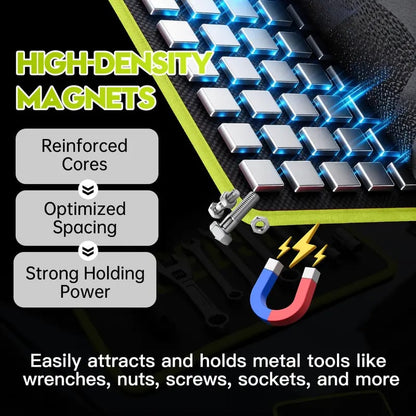 🔧 3PC Flexible Magnetic Tool Tray Set – Non-Slip, Powerful Grip for Auto Repair & Workshop 🔩