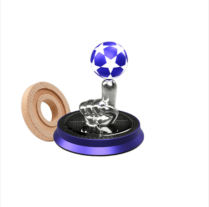 ⚽🚗Solar Rotating Football Car Air Freshener & Aromatherapy Diffuser – Reusable Ornament for Car, Office & Home