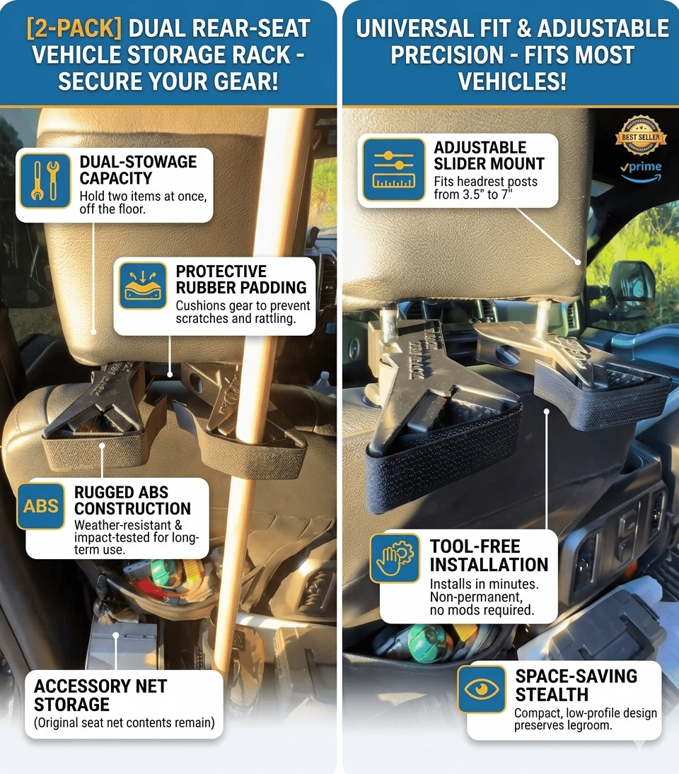 The Ultimate Universal Seat Back supporting structure Rack – Buy 2, Free Shipping