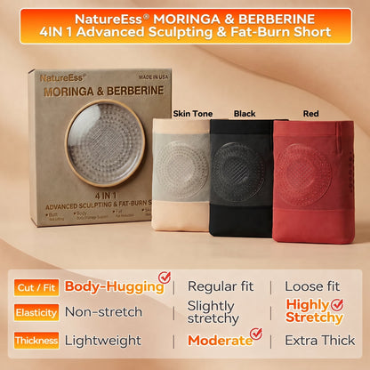 💝Flash Sale 5K+ SOLD!🔥2026 Moringa & Berberine 4-in-1 Micro-Particle Shaping & Fat Burning Shorts