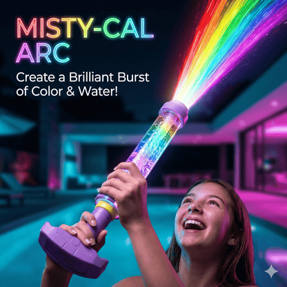🎁Last Day 50% OFF 🌈 Glowing Rainbow LED Water Blaster | Summer Fun That Pops Like Magic! ✨