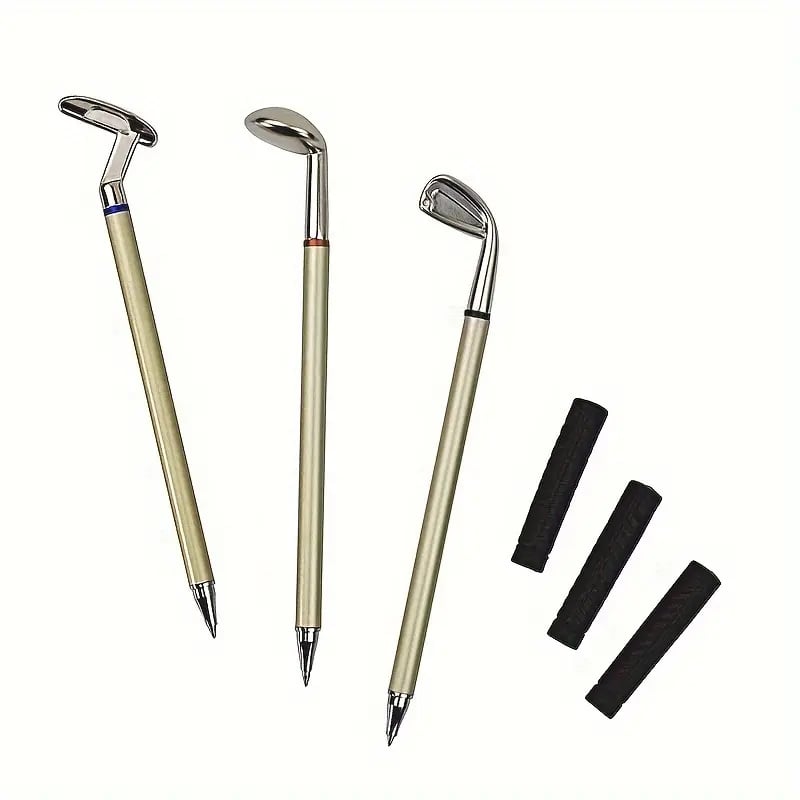 ⛳ Golf Pen Holder + 3-Pen Set 🏌️‍♂️ Elevate Your Desk – A Hole-in-One for Style & Function