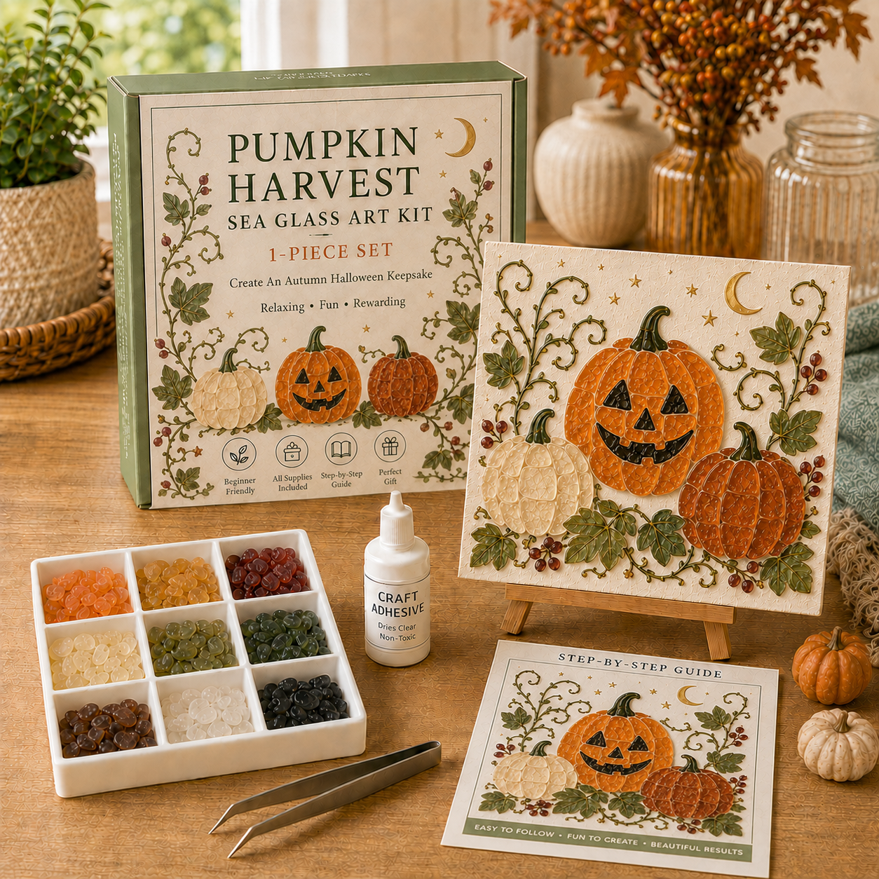 🎃 Halloween Sea Glass Art Kit