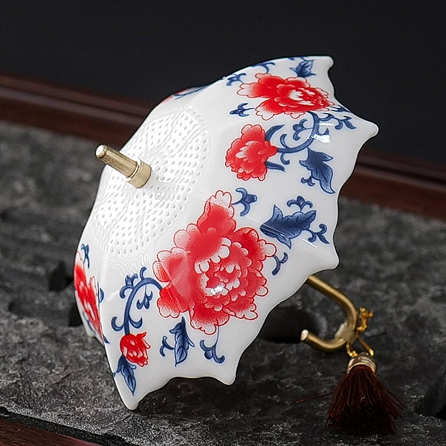 🔥50% OFF🔥 ☂️ Porcelain Umbrella Tea Infuser Set 🍵✨