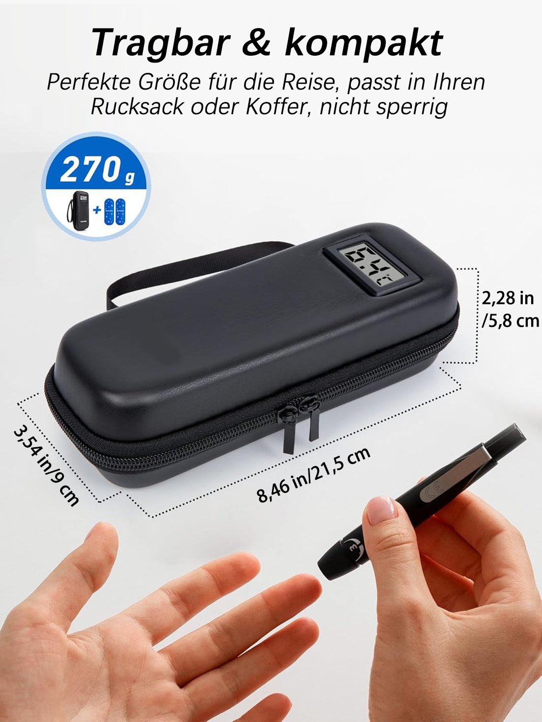 ✨ NUR HEUTE: 49 % RABATT 🔥 Insulin-Kühltasche mit Temperaturanzeige