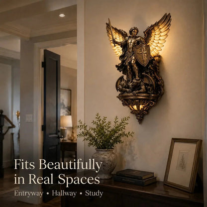 ⏰🕊️St. Michael Guardian Angel Wall Light