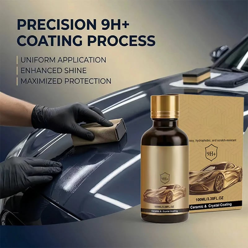 💝Ceramic Car Coating Kit - Deep Gloss, 9H+ Hardness & Extreme Hydrophobic Sh