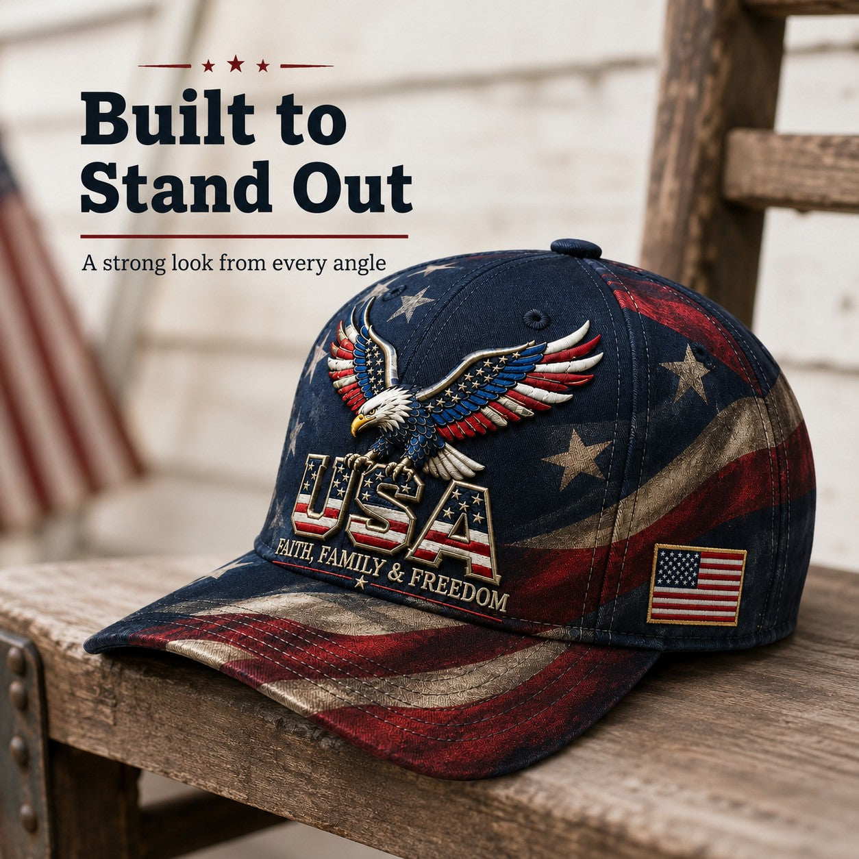 Last Day 70% OFF - USA Faith, Family & Freedom Cap