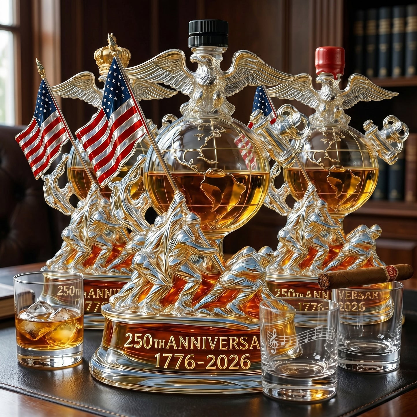 The Ultimate 250th Anniversary Commemorative Decanter -- Free Shipping Over $39🔥🔥