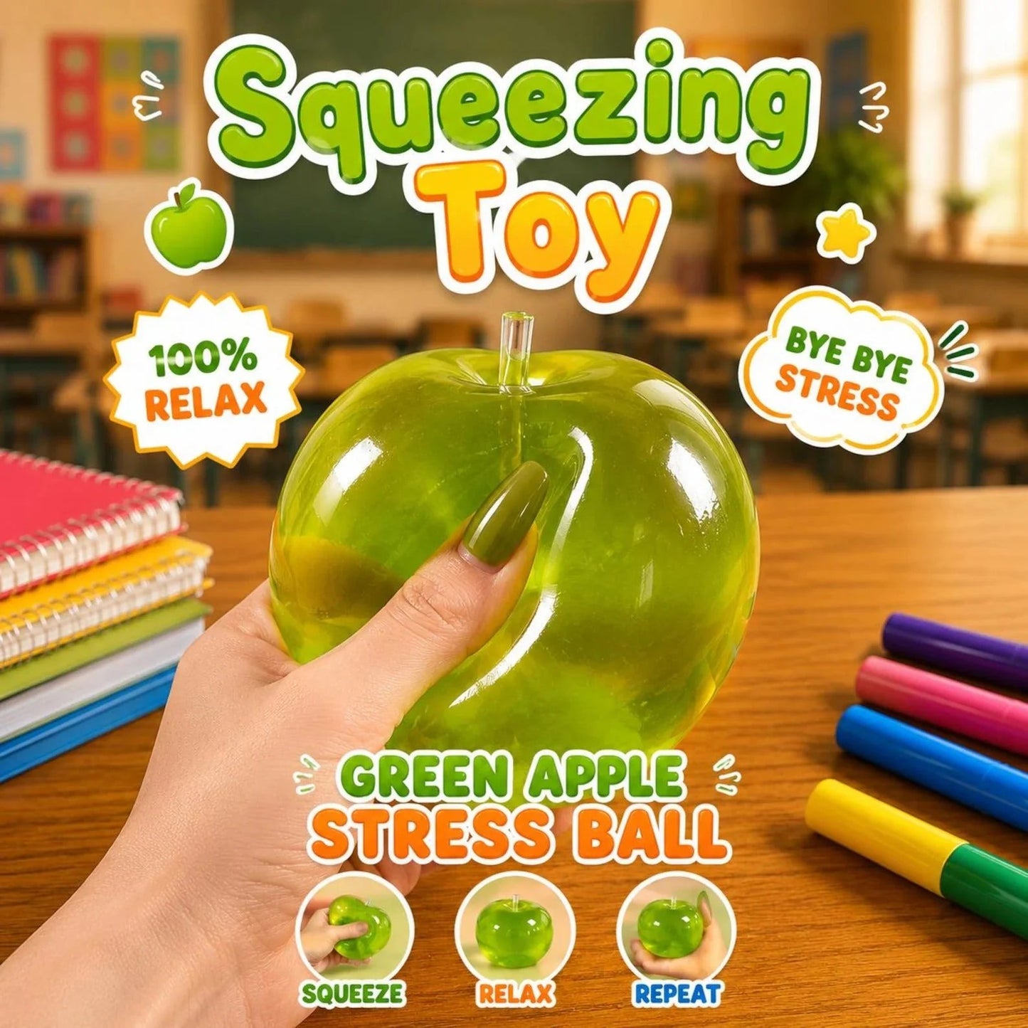 🍎 Viral Apple Squishy Set – Soft, Cute & Addictively Satisfying ✨
