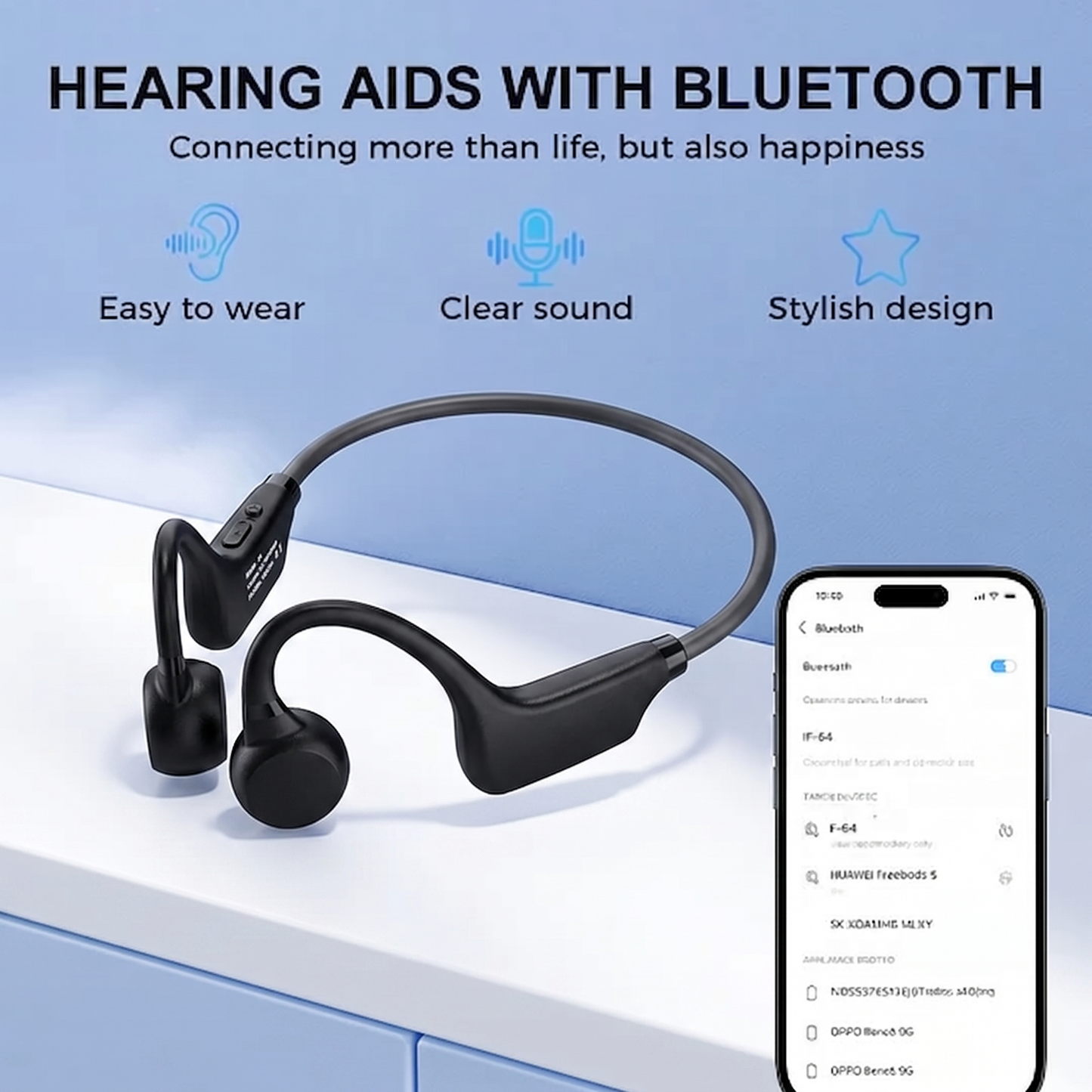 💖#1 THIS IS THE CLEAR WINNER!🔥Pryxo™ Bone Conduction Hearing Aids-Hear the sounds you should hear! ✅Made in the USA