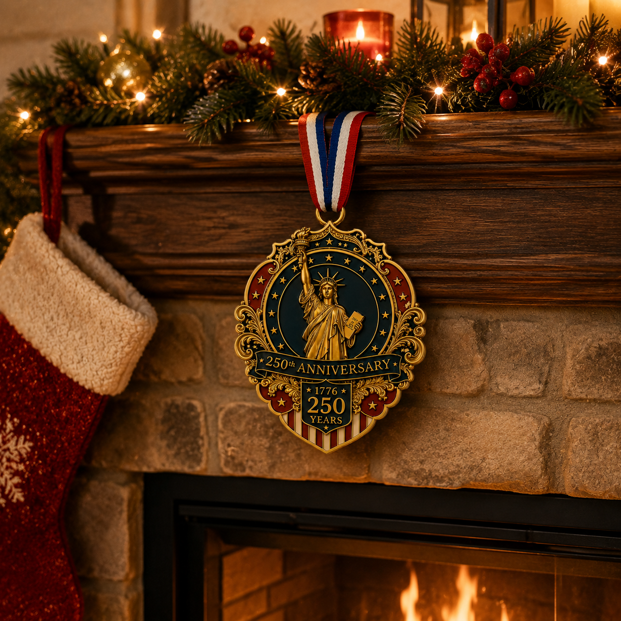 🔥Statue of Liberty 250th Anniversary Christmas Tree Ornament