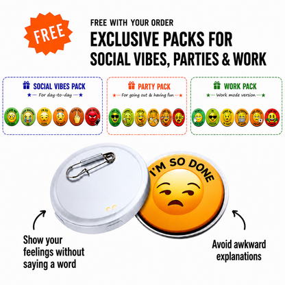 😊 LED Mood Display Badge-Wear Your Mood Without Saying A Word