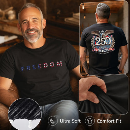 Freedom 250th Tee 🇺🇸 | Celebrate 1776–2026 in Style 🎉