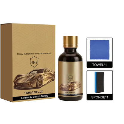 💝Ceramic Car Coating Kit - Deep Gloss, 9H+ Hardness & Extreme Hydrophobic Sh