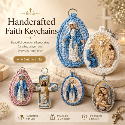 ✨ Handmade Sacred Key Charms | Devotion on the go🧶