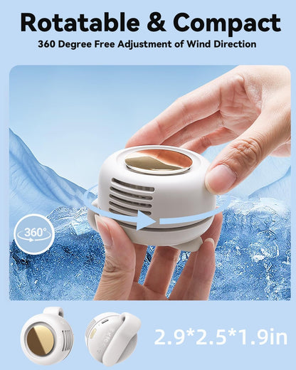 360° Rotatable Portable Mini Clip-on Fan