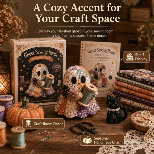 🔥LAST DAY 50% OFF - 👻Little Ghost’s Cozy Halloween DIY Patchwork Kit