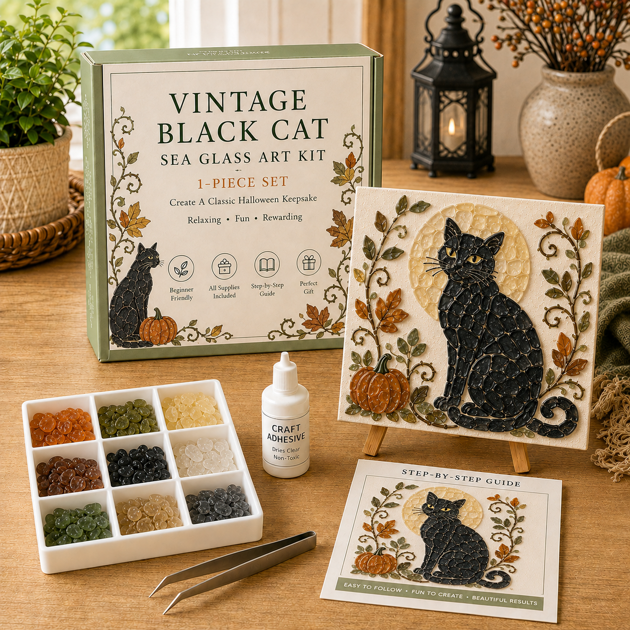 🎃 Halloween Sea Glass Art Kit