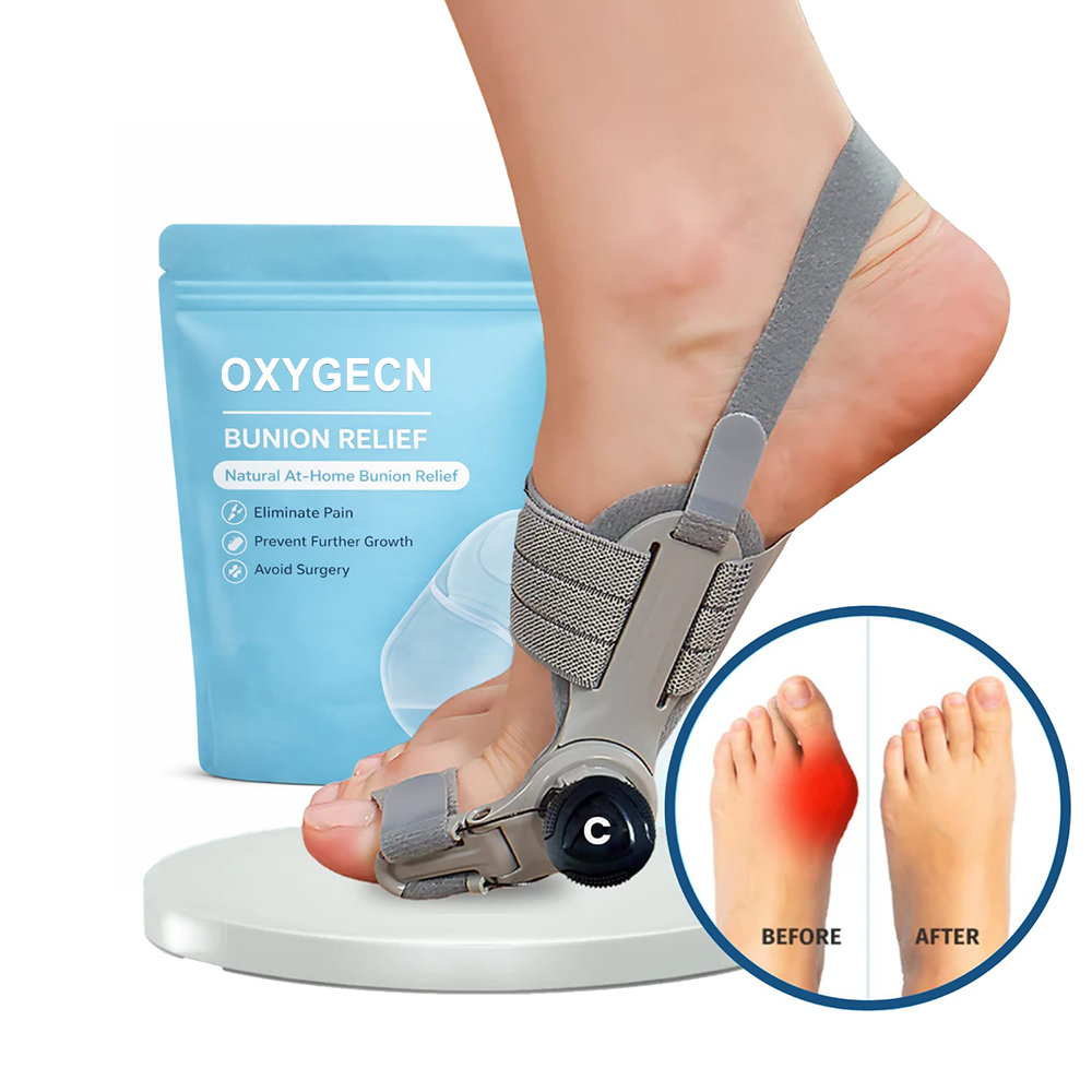 🔥50% OFF🔥 🦶 Adjustable Bunion Corrector Toe Separator (Day & Night Use) ✨