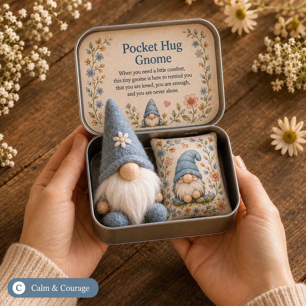 💙Calm & Courage Gnome