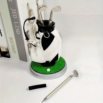 ⛳ Golf Pen Holder + 3-Pen Set 🏌️‍♂️ Elevate Your Desk – A Hole-in-One for Style & Function