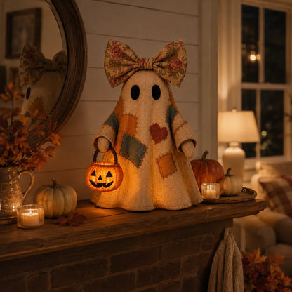 🏆Limited Time Sale 49% OFF🍂👻 Lighted Vintage Patchwork Ghost