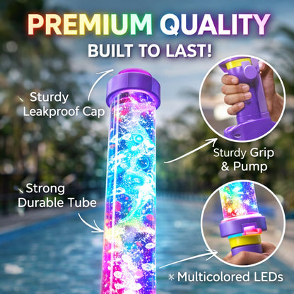 🎁Last Day 50% OFF 🌈 Glowing Rainbow LED Water Blaster | Summer Fun That Pops Like Magic! ✨