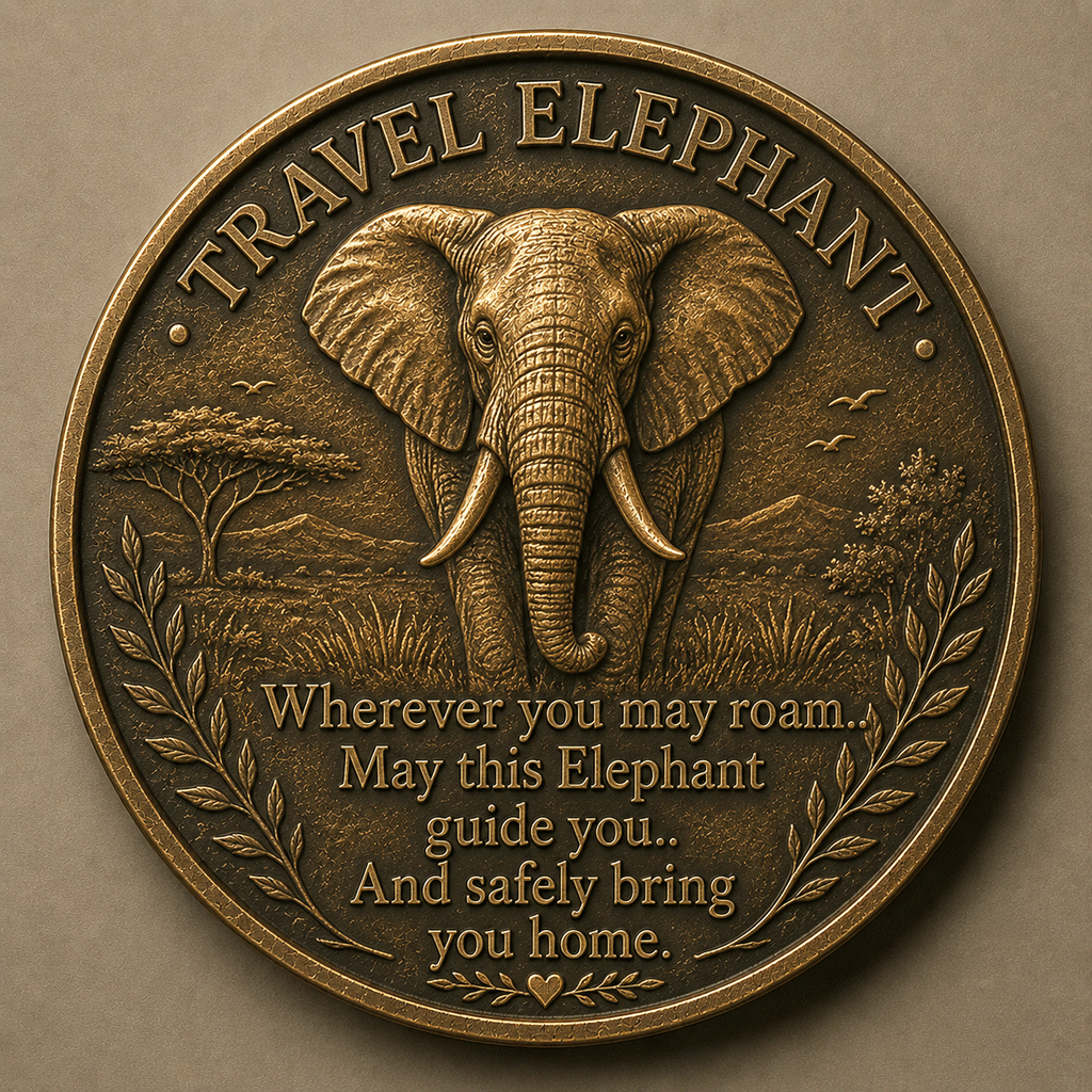 🐘 Travel Elephant Lucky Coin