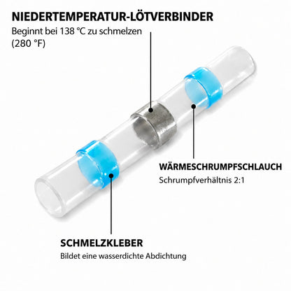 Wasserdichte Lötverbinder-Schrumpfschlauch-Set