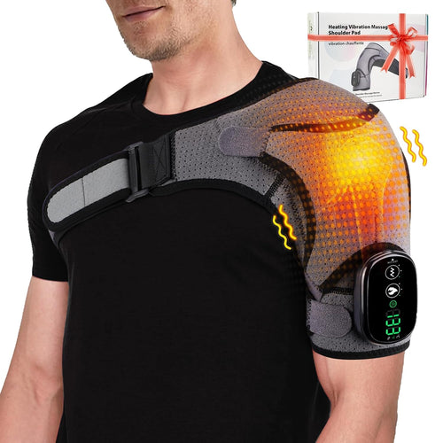 💙 Father’s Day Gift — 💥 Goodbye Shoulder Tension Heated Vibration Shoulder Brace for Daily Comfort 🎁✨