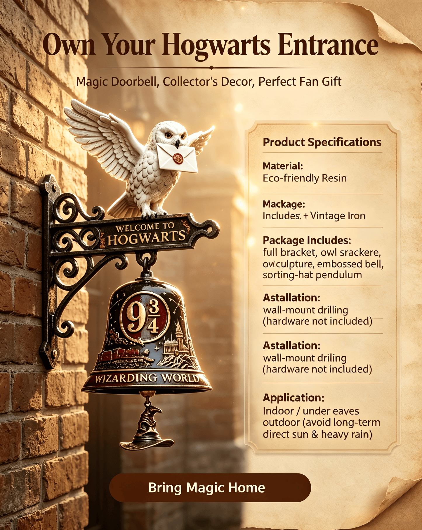 Hogwarts Owl Doorbell🦉