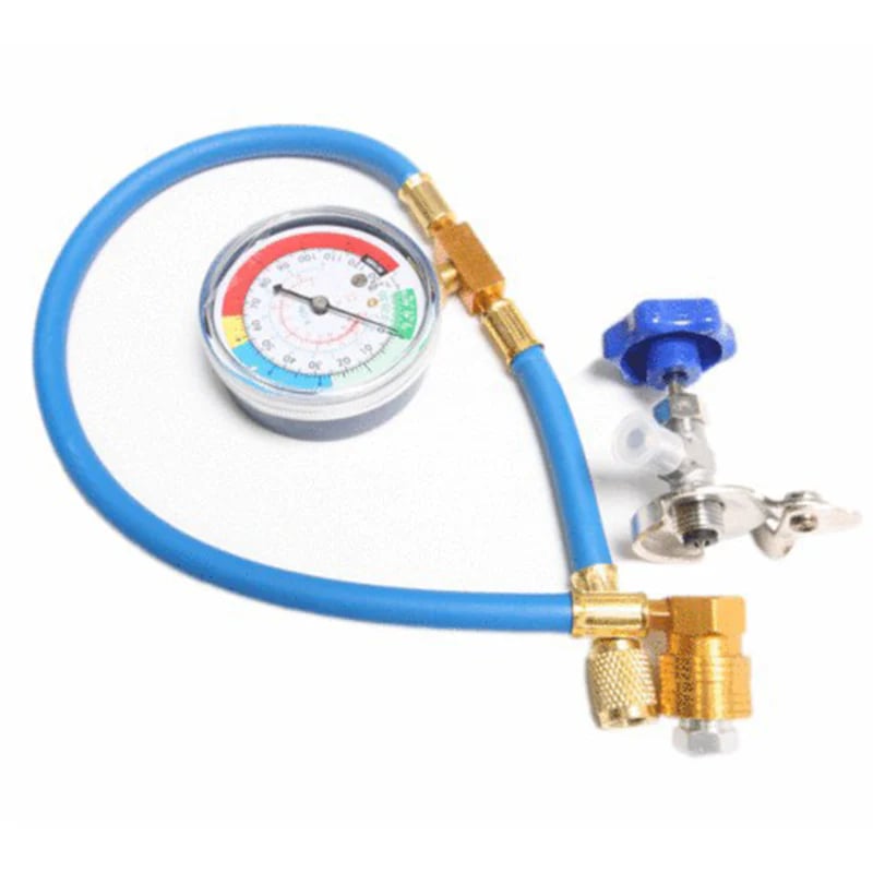 🎯 ! R134a AC Hose with Precision Gauge – Easy-to-Read Dial, Professional Grade 📊🚛 [Flash Sale]