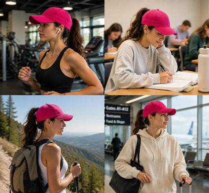 Magnetic Ponytail Cap – Sun Protection Meets Hair-Friendly Design 🧢💨