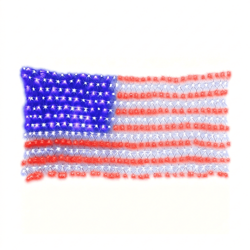 American Flag 420 Led String Lights-Large Usa Flag Outdoor Lights