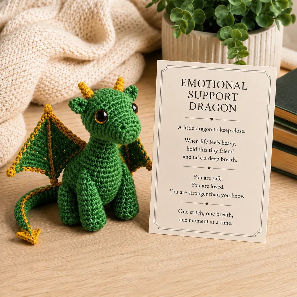 🎁Last Day: BUY 3 GET 1 FREE - 🐲💕Emotional Support Dragon Pocket Buddy
