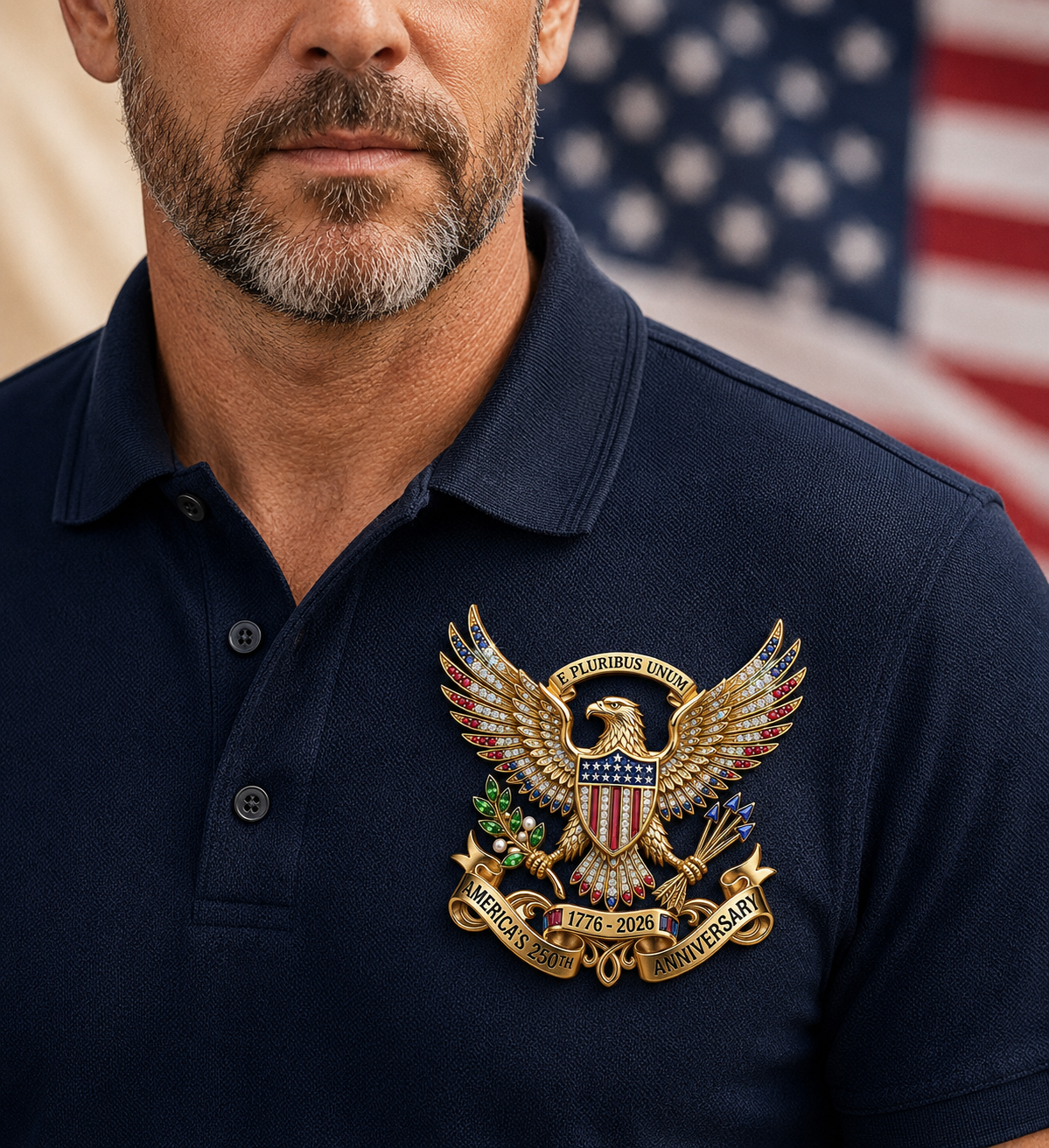 US America 250th Anniversary Brooch 🦅