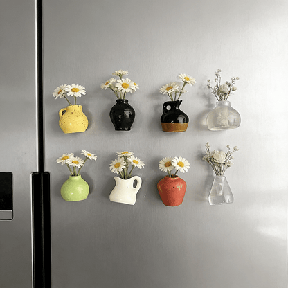 🎁Last Day Sale 49% OFF🌸 Mini Ceramics Vase Fridge Magnet