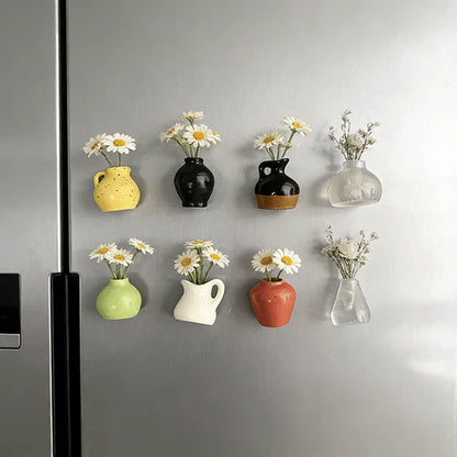 🎁Last Day Sale 49% OFF🌸 Mini Ceramics Vase Fridge Magnet