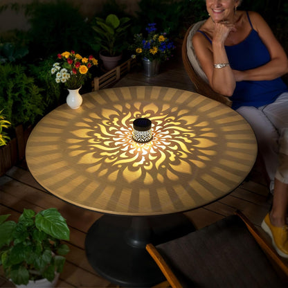 🔥Solar Mandala Projector Light Patio Ambient Decor