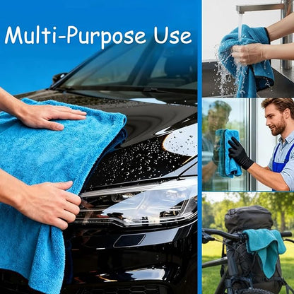 🚗 Ultra-Absorbent 600GSM Microfiber Car Drying Towel 24"x36" ✨