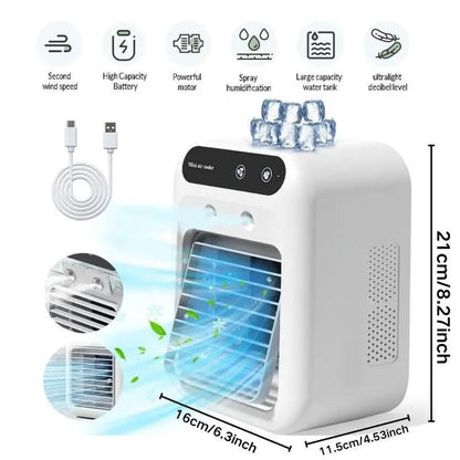 (🎁Last Day 49% OFF)❄️Mini Portable Air Conditioner with Cooling and Humidification Function