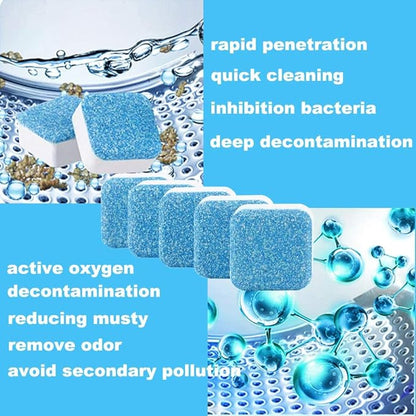 🔥LAST DAY 50% OFF🔥Washing Machine Effervescent Tablets(12pcs in a box)