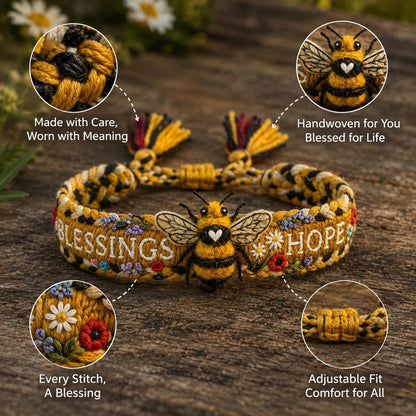 🌼Blessings & Hope 🐝2026 Limited Edition Handmade Honey Bee Woven Bracelet