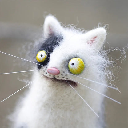 🔥Last Day: BUY 3 GET 1 FREE🎄🎁Wool Felt Familiars – Quirky Handmade Companions🐱