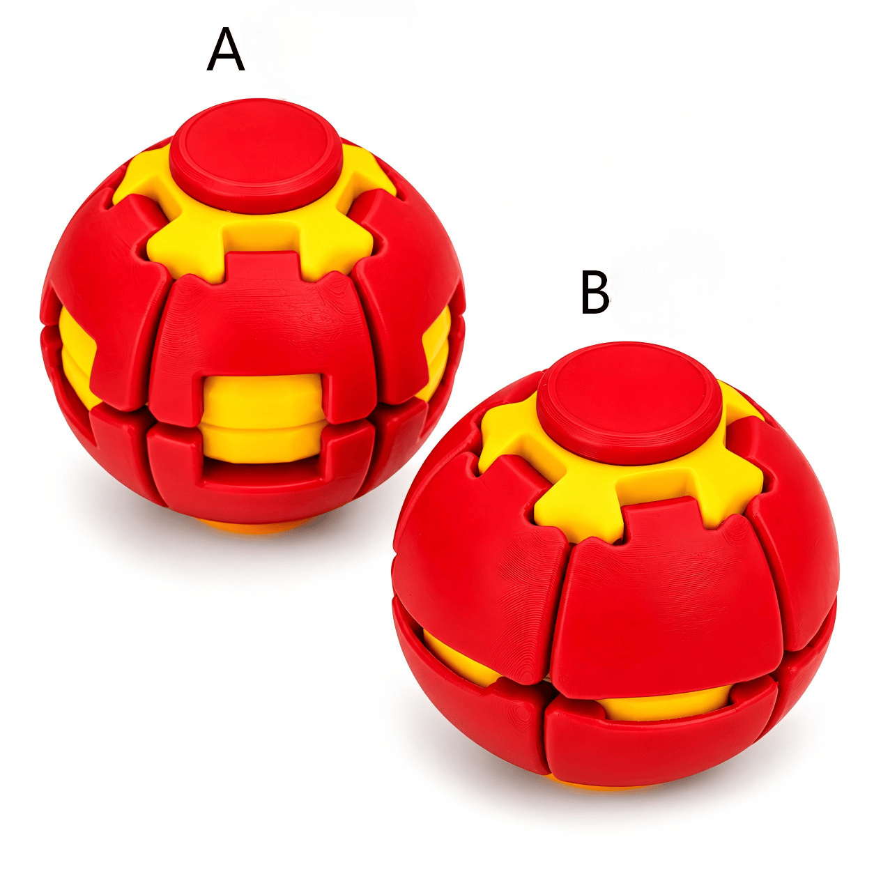 Press-to-Spin Stress Relief Fidget Ball