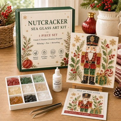 🎄 Christmas Sea Glass Art Kit