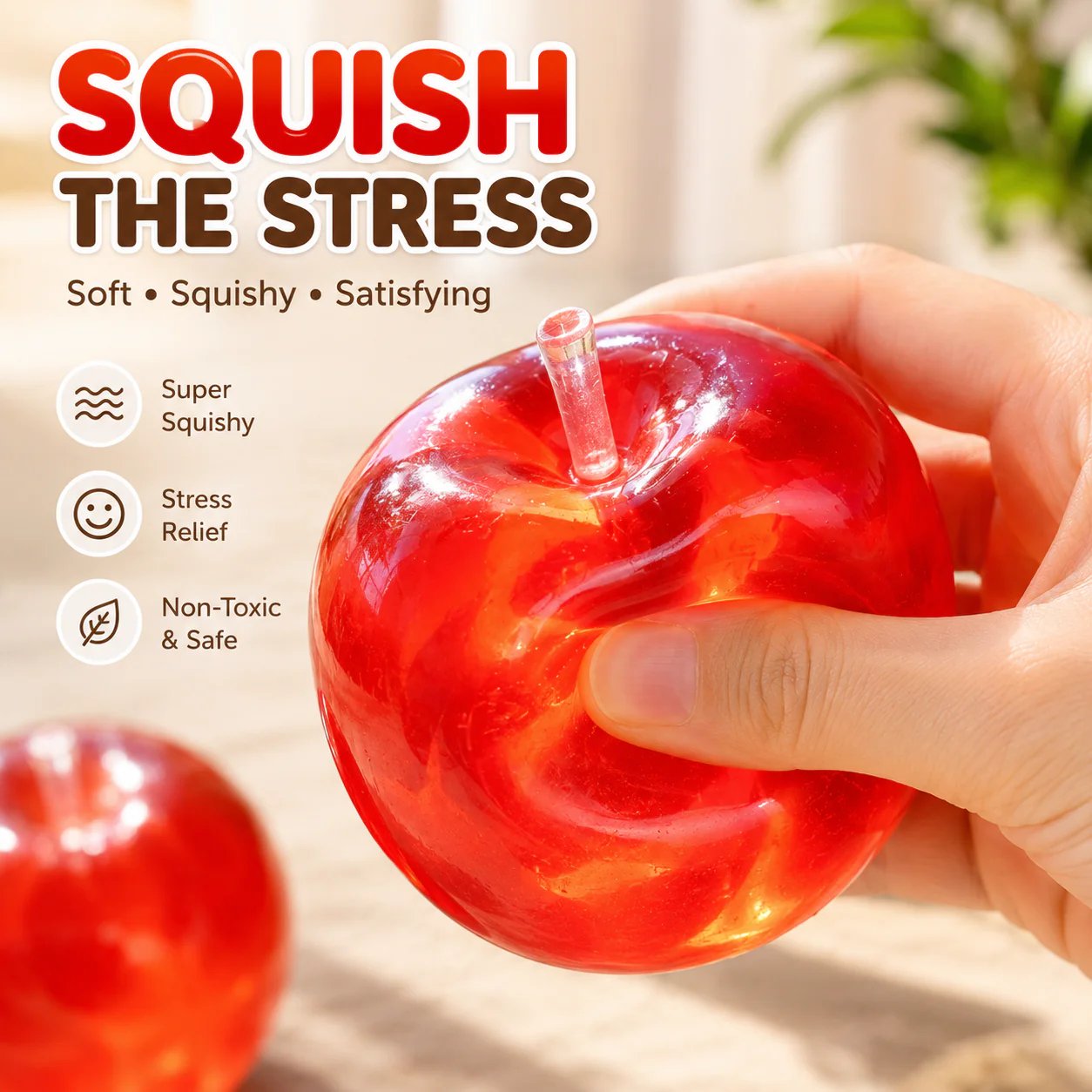 🍎 Viral Apple Squishy Set – Soft, Cute & Addictively Satisfying ✨